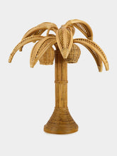 Santano Gold Coconut Tree Lamp in Rattan