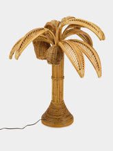 Santano Gold Coconut Tree Lamp in Rattan