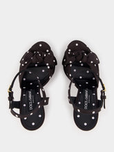 Dolce & Gabbana Polka-Dot Satin Platform Sandals