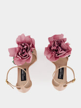 Dolce & Gabbana Pink Keira Floral Heeled Sandals