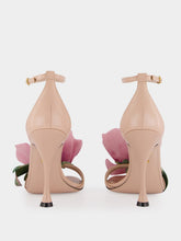Dolce & Gabbana Pink Keira Floral Heeled Sandals