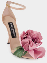 Dolce & Gabbana Pink Keira Floral Heeled Sandals