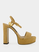 Dolce & Gabbana Dove Grey Suede Platform Sandals