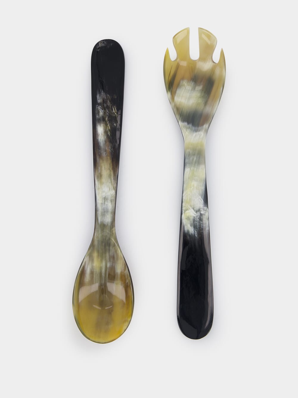 Marbled Black Salad Set