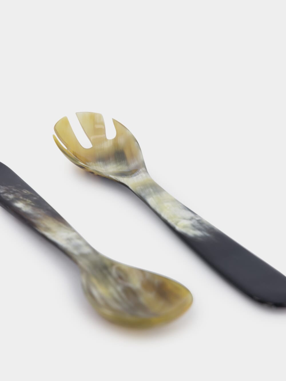 Marbled Black Salad Set