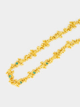 FENOMENA Gold Aura Emerald Necklace