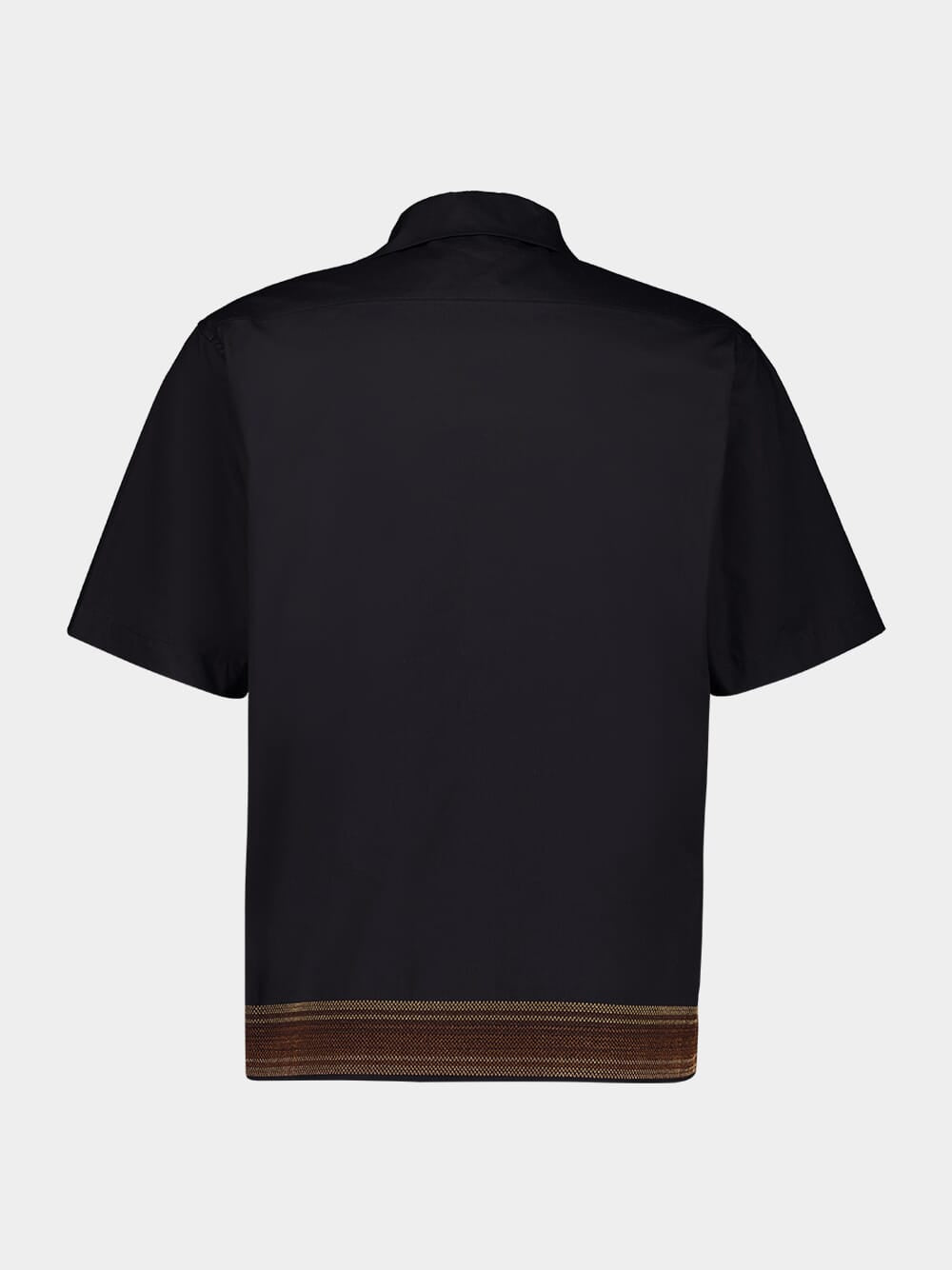 Black Sunwaves Camp Collar Shirt