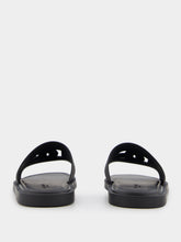 Dolce & Gabbana Black Rubber DG Logo Slides