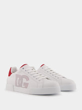 Dolce & Gabbana Perforated Logo White Sneakers