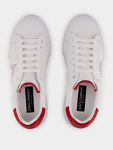 Dolce & Gabbana Perforated Logo White Sneakers