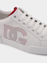 Dolce & Gabbana Perforated Logo White Sneakers