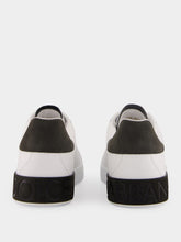 Dolce & Gabbana White and Black Portofino Calfskin Sneakers