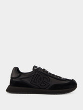 Dolce & Gabbana Black DG Cushion Calfskin Sneakers