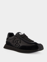 Dolce & Gabbana Black DG Cushion Calfskin Sneakers