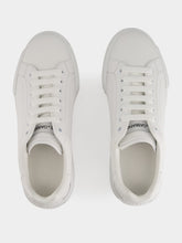 Dolce & Gabbana White Low-Top Leather Sneakers
