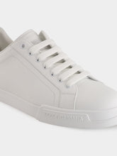 Dolce & Gabbana White Low-Top Leather Sneakers