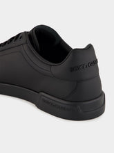 Dolce & Gabbana Black Low-Top Leather Sneakers