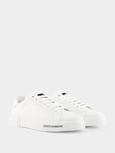 Dolce & Gabbana White Calfskin Nappa Portofino Sneakers