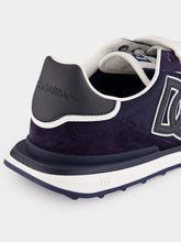 Dolce & Gabbana Navy Blue DG Athletic Suede Sneakers