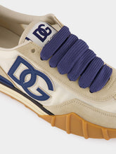 Dolce & Gabbana Ivory and Blue DG Athletic Sneakers