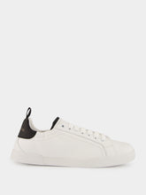 Dolce & Gabbana White and Black Portofino Calfskin Sneakers
