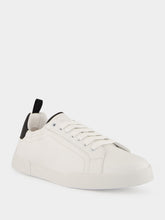 Dolce & Gabbana White and Black Portofino Calfskin Sneakers