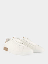 Dolce & Gabbana White and Brown Portofino Leather Sneakers
