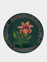 La DoubleJ Dark Green Flora Fauna Cork Coasters Set of 4