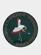 La DoubleJ Dark Green Flora Fauna Cork Coasters Set of 4