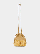 Glorinha Paranaguá Khaki Hanoi Bamboo Bucket Bag