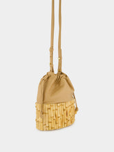 Glorinha Paranaguá Khaki Hanoi Bamboo Bucket Bag