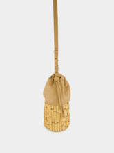 Glorinha Paranaguá Khaki Hanoi Bamboo Bucket Bag