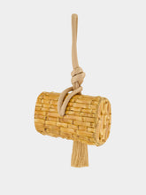 Glorinha Paranaguá Khaki Tanit Bamboo Mini Bag