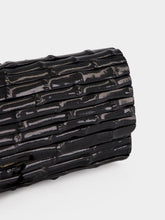 Glorinha Paranaguá Gaya Lacquered Bamboo Clutch in Black