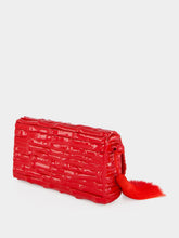 Glorinha Paranaguá Gaya Lacquered Bamboo Clutch in Red