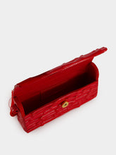 Glorinha Paranaguá Gaya Lacquered Bamboo Clutch in Red