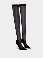 Dolce & Gabbana X KIM Stretch Tulle Thigh-High Boots