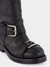 Dolce & Gabbana Black Horse Leather Buckled Boots