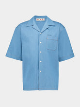 Marni Blue Denim Bowling Shirt