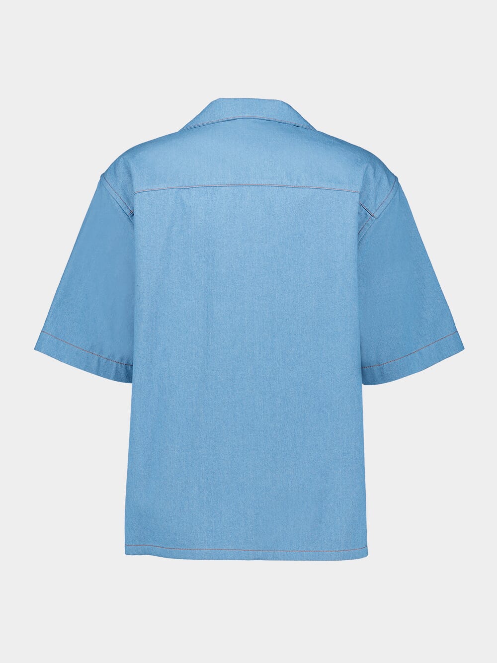 Blue Denim Bowling Shirt