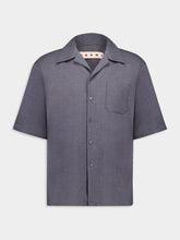 Marni Grey Wool Bowling Shirt