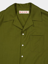 Marni Dusty Olive Silk Bowling Shirt