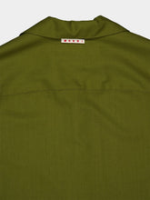 Marni Dusty Olive Silk Bowling Shirt