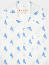 Marni Lily White Printed Cotton Shirt