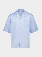 Marni Light Blue Poplin Bowling Shirt