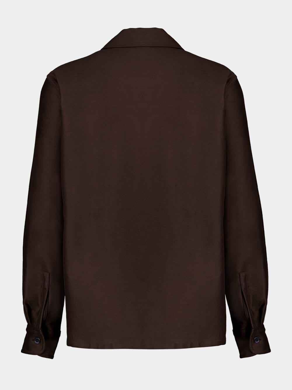 Moca Brown Organic Cotton Satin Shirt