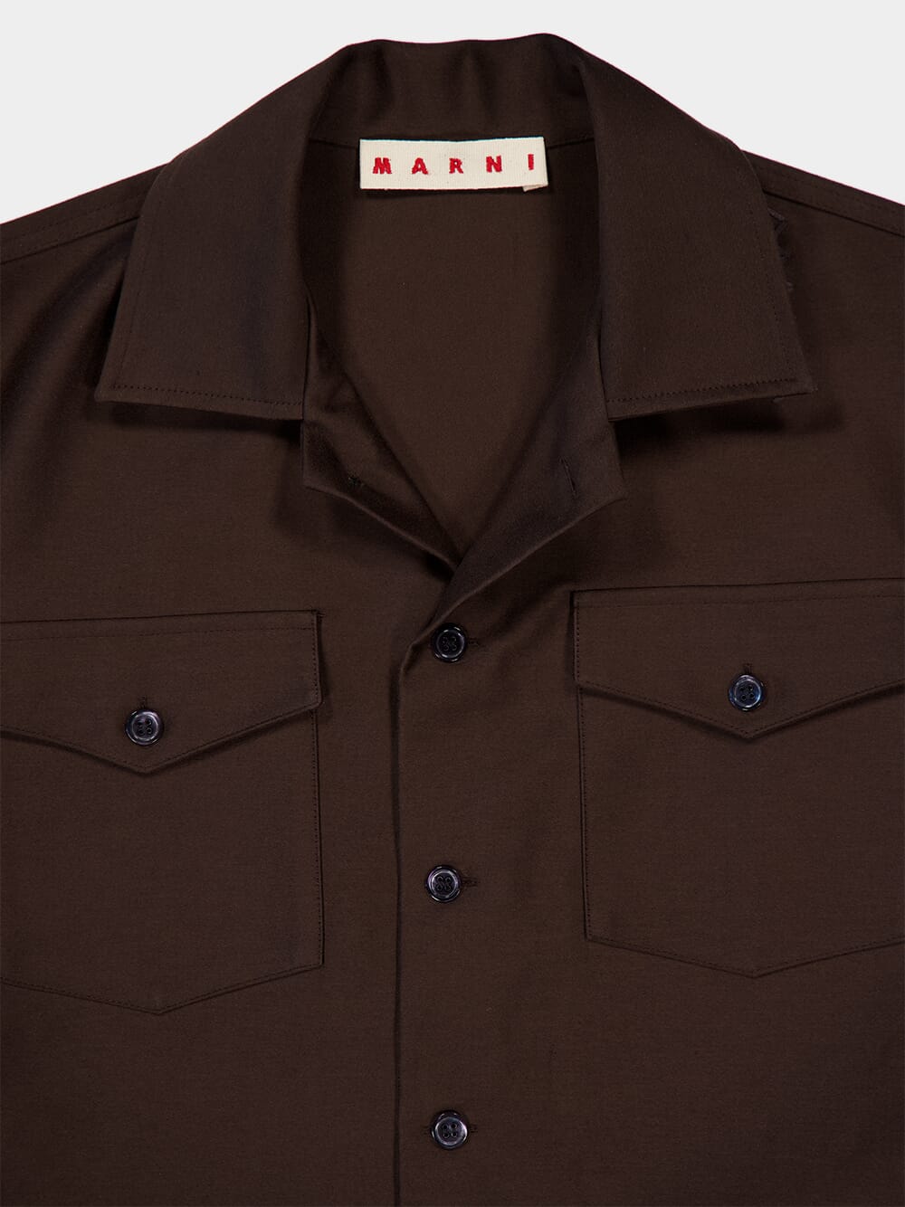 Moca Brown Organic Cotton Satin Shirt