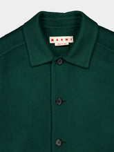Marni Spherical Green Virgin Wool Shirt