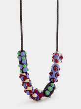 Colville Beatle Beaded Leather Necklace