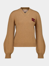 Marni Earth of Siena V-Neck Cashmere Jumper